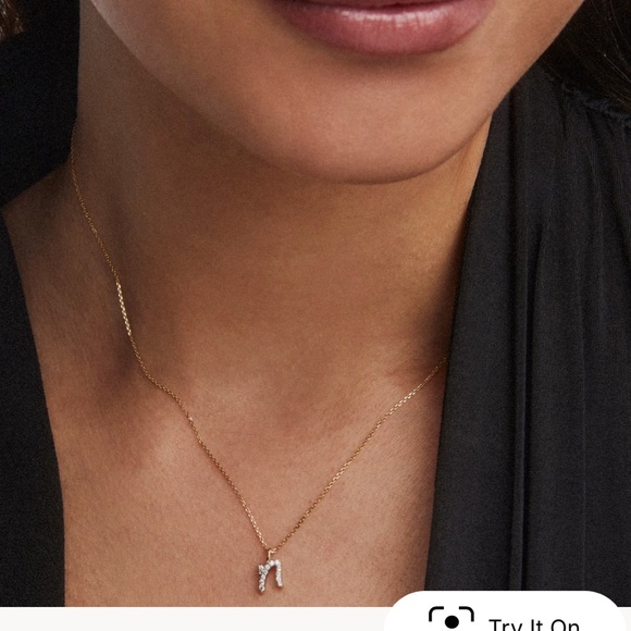 Kendra Scott Gold 14k Necklace with Initial “n” - Picture 1 of 6